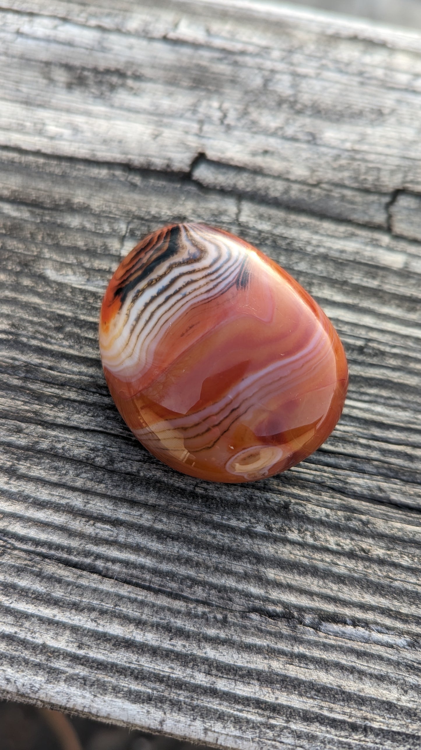 Sardonyx Palm Stone