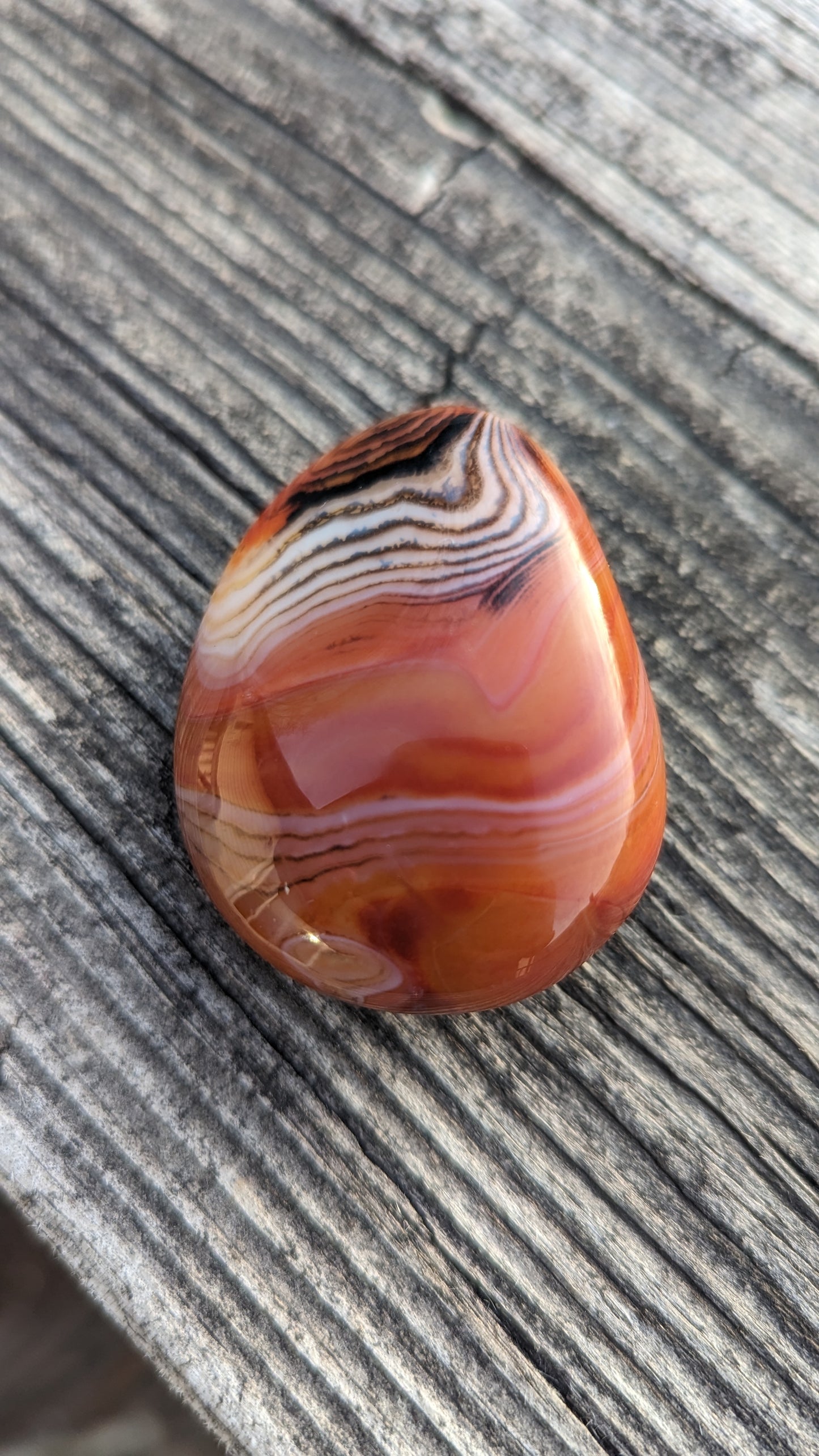 Sardonyx Palm Stone