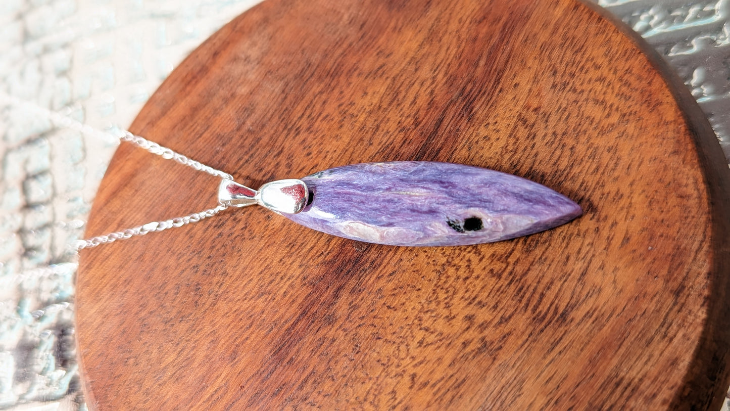 Charoite Marquise Necklace
