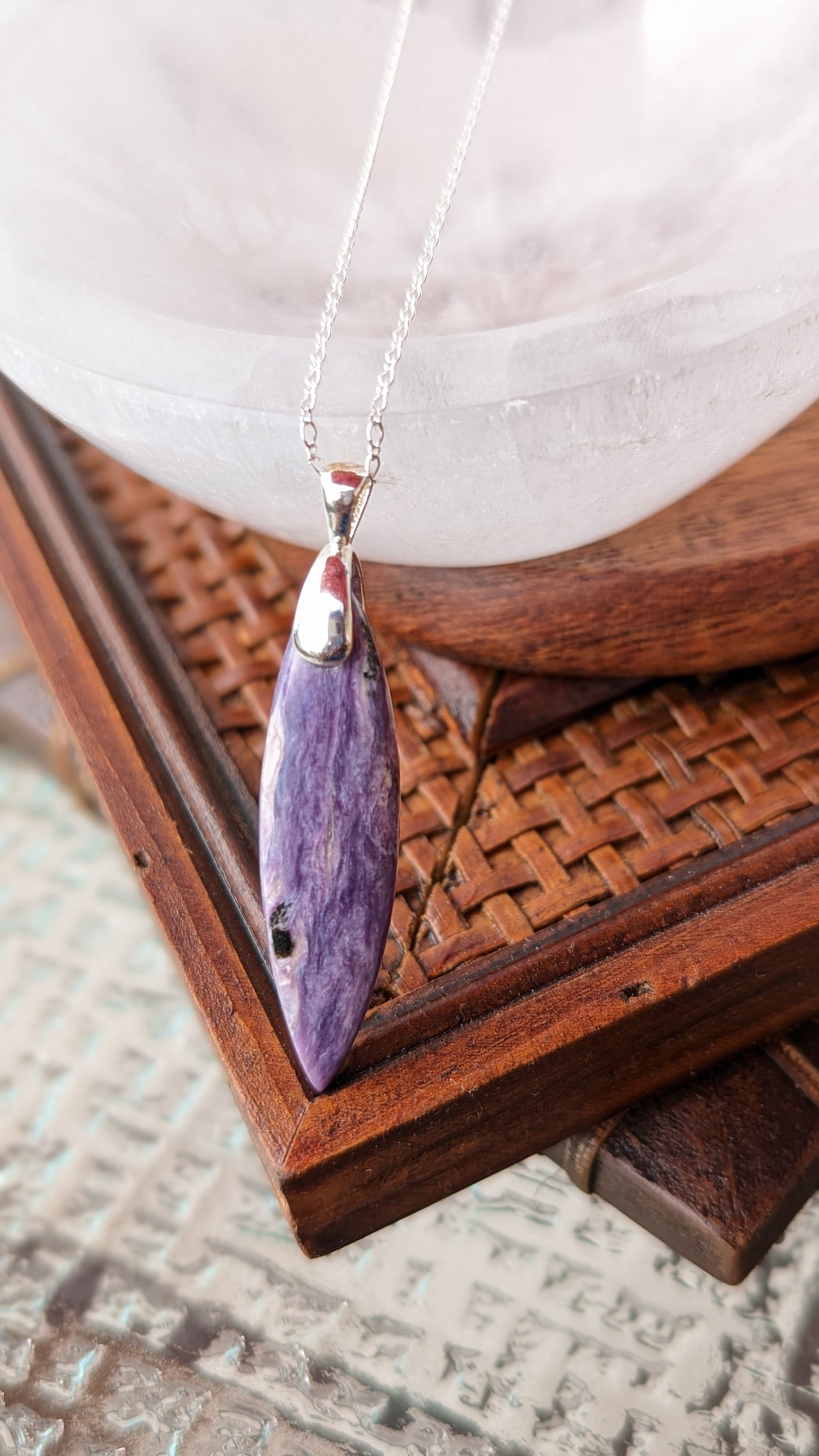 Charoite Marquise Necklace