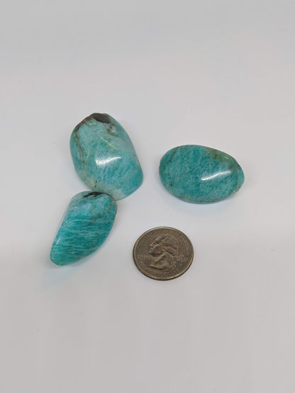 Madagascar Amazonite Tumbled Stone - Large
