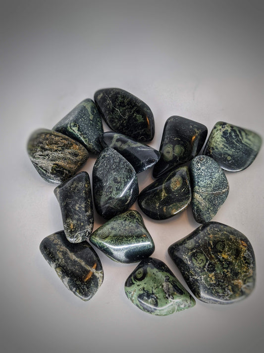 Kambaba Jasper Tumbled Stones - Set of 2