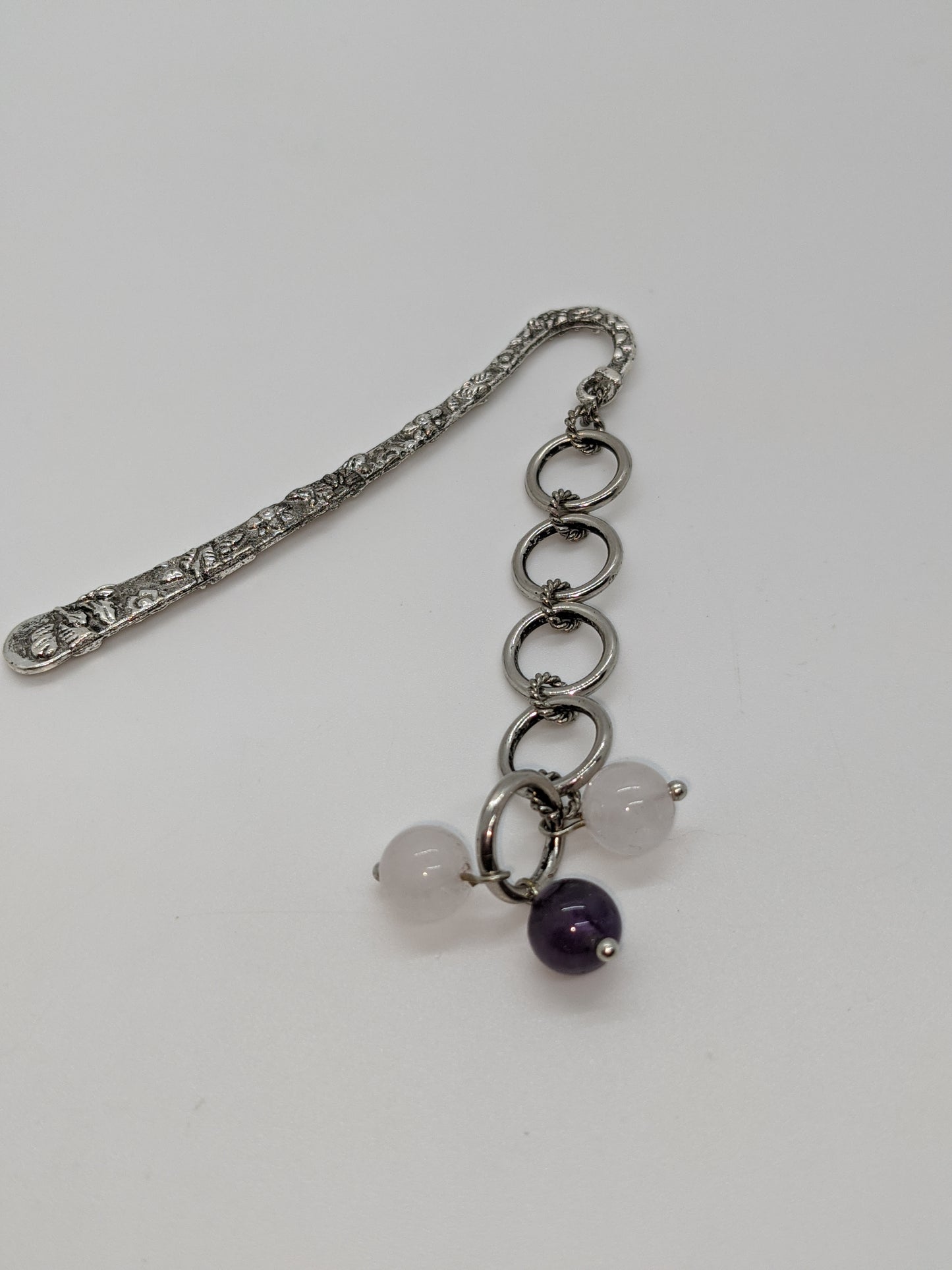 Amethyst and Rose Quartz Bookmark