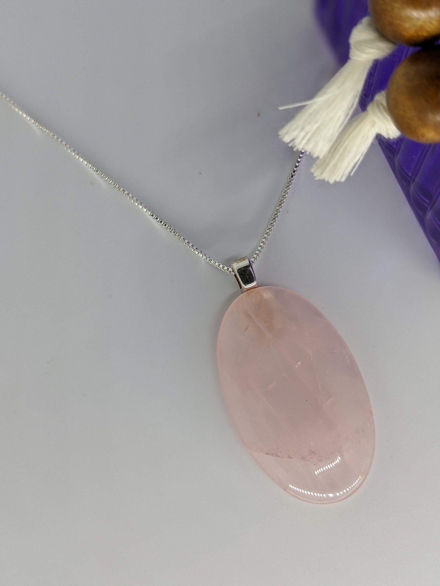 Rose Quartz Pendant Necklace