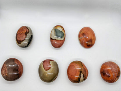 Polychrome Jasper Palm Stones