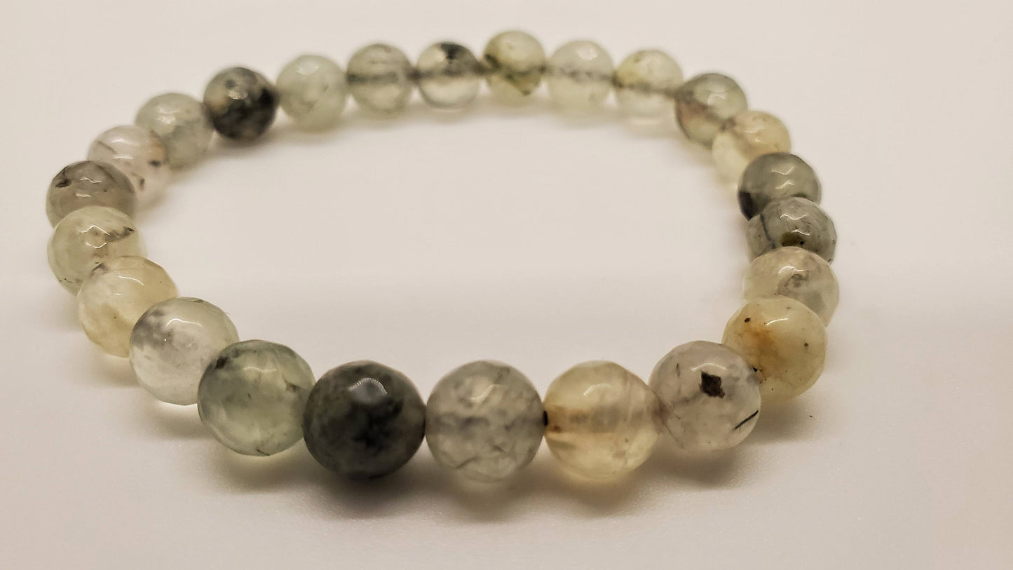 Faceted Prehnite Bracelet