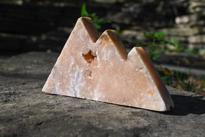 Peachy Pink Amethyst Mountain