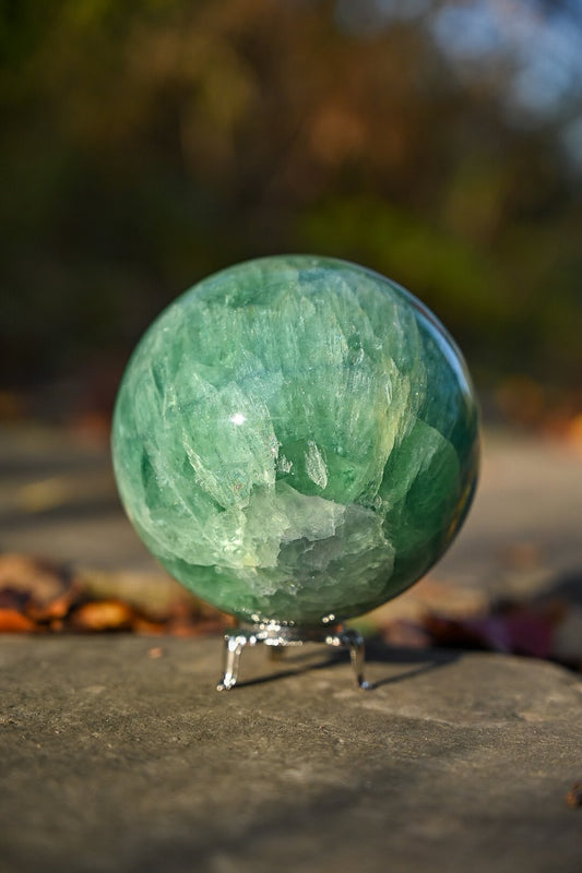 Green Fluorite Sphere - Extra Large