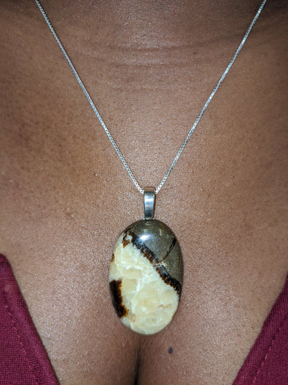 Septarian Oval Necklace