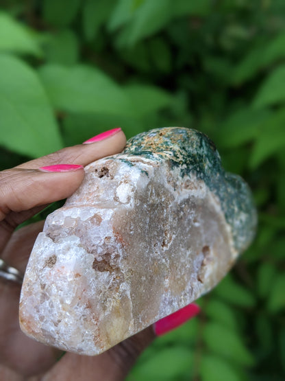 Mossy Pink Amethyst Cloud