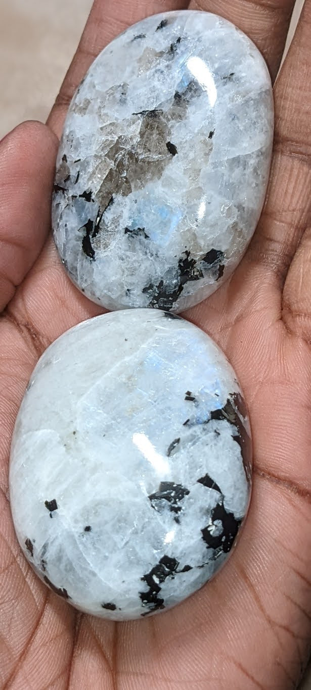 Rainbow Moonstone Palm Stone